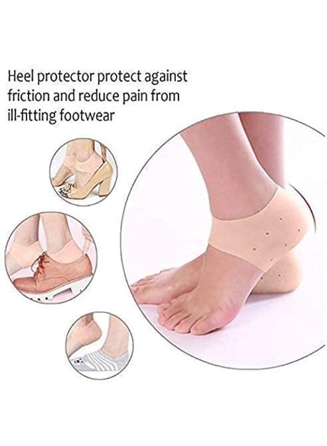 1 زوج من وسادة دعم الكعب المصنوعة من السيليكون الناعم، وسادة الصدمات من الجل، نعل داخلي تقويمي للعناية بأطراف القدم - Image 2